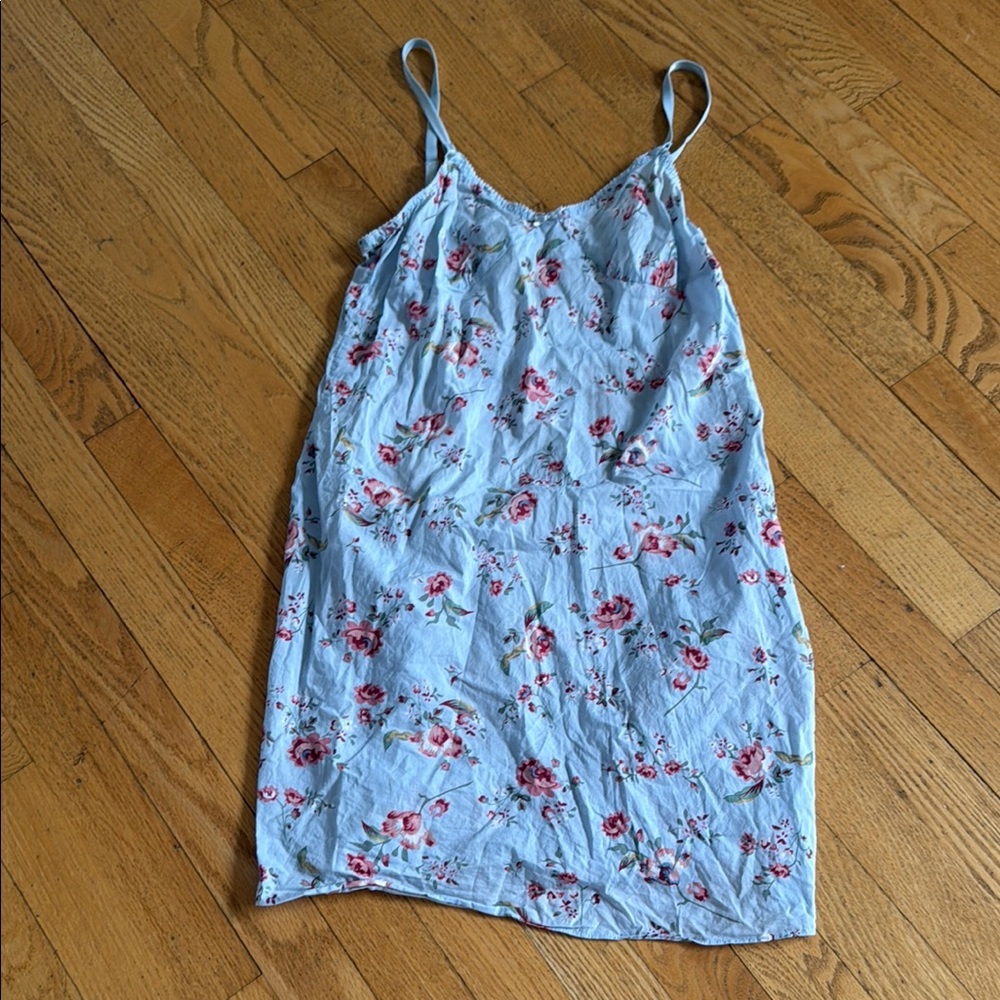 Jacob Floral Chemise in Blue and Pink